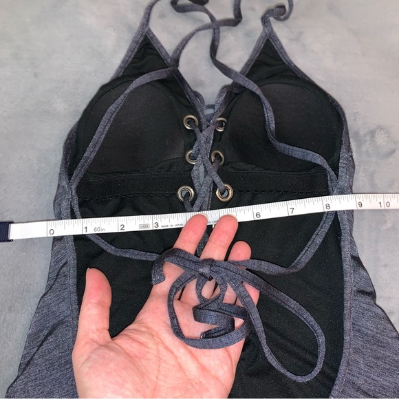 Billabong Lace-up front Low Cut One Piece Swimsuit - Picture 9 of 13